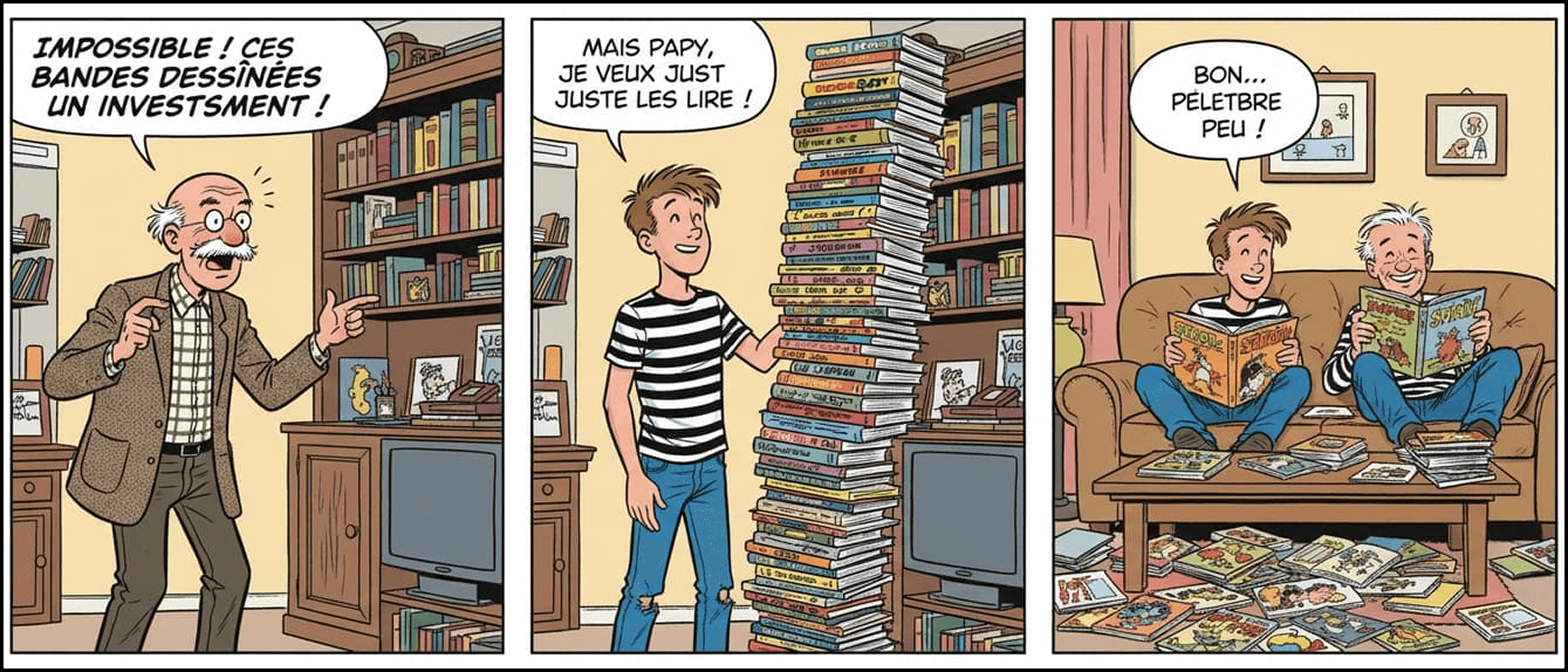 Comic strip: Impossible! Ces bandes dessinées un investissement!